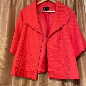 Josephine blazer great color. 2 pictures show light snags; barely visible